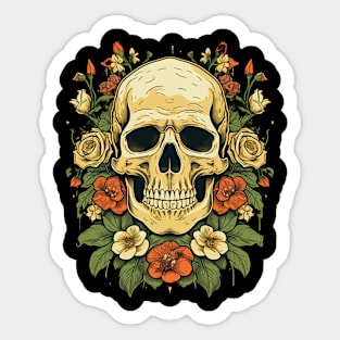 Vintage Skull tattoo art Sticker